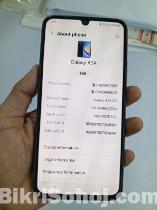 Samsung a34 5g 8/128